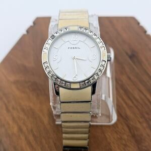 Fossil Gold and Silver Women's Watch With Crystal Accents